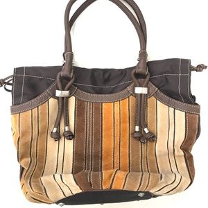 Gianni Conti suede handbag